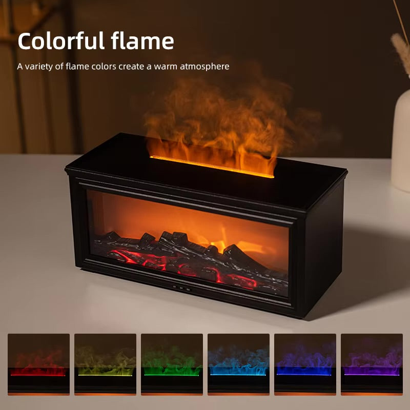 Home Creative 280ml Bonfire Air Humidifier USB Powered Simulated Fireplace Aroma Diffuser Colorful LED Light for Home Car Hotels
Share